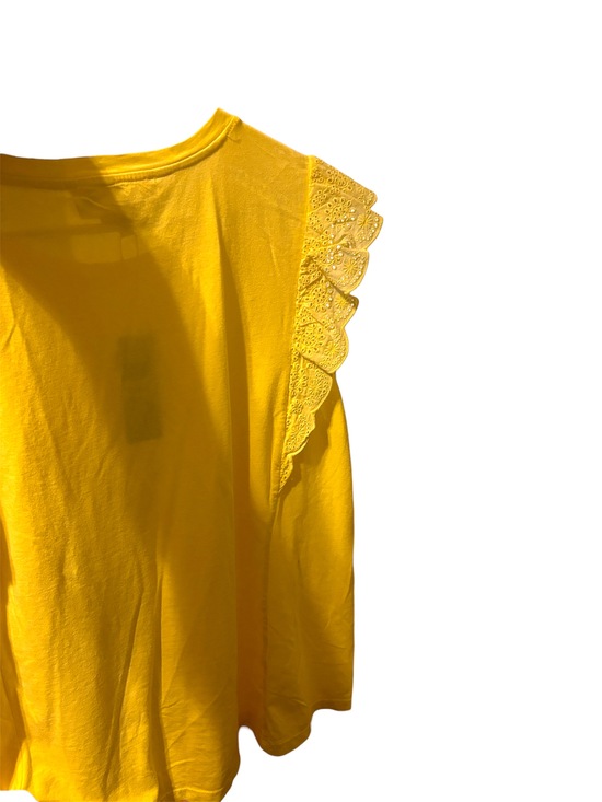 NWT-C&C California Yellow Ruffle Tank Top - Picture 9 of 15